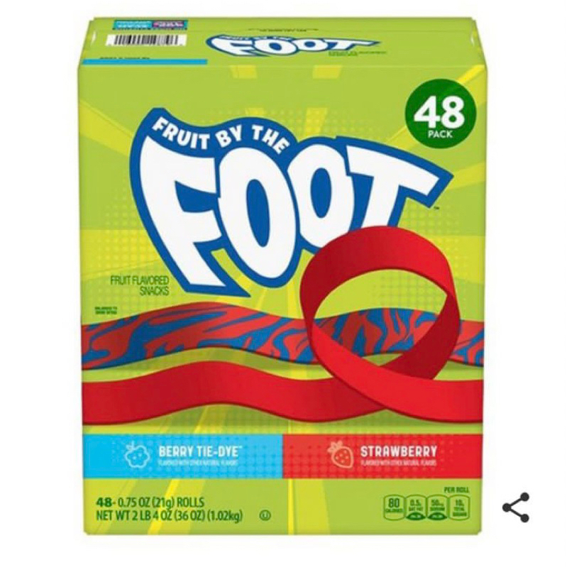 

(PO KOREA) GENERAL MILLS FRUIT BY THE FOOT VARIETY PACKS CHEWS JELLY (ISI 48 PACK)