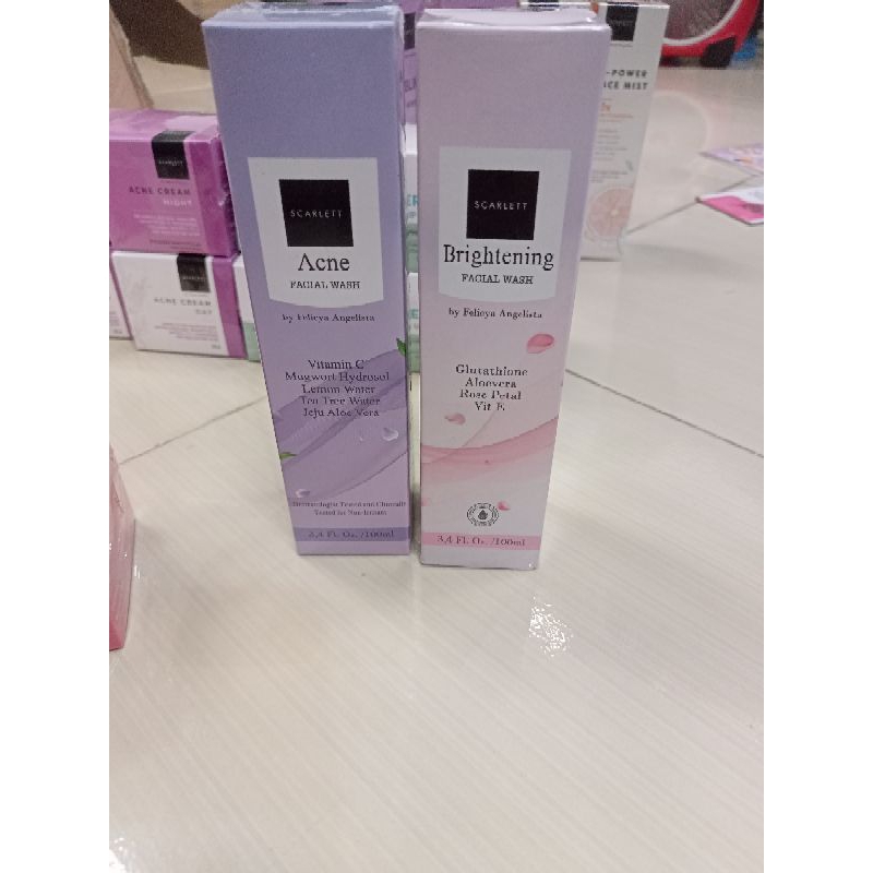 Sabun cuci muka | scarlett whitening | Acne | Normal