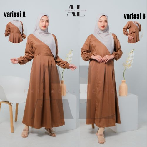 GAMIS DINAS KEKI PNS/PDH/PEMDA gamis putih dan hitam/gamis umroh dan haji