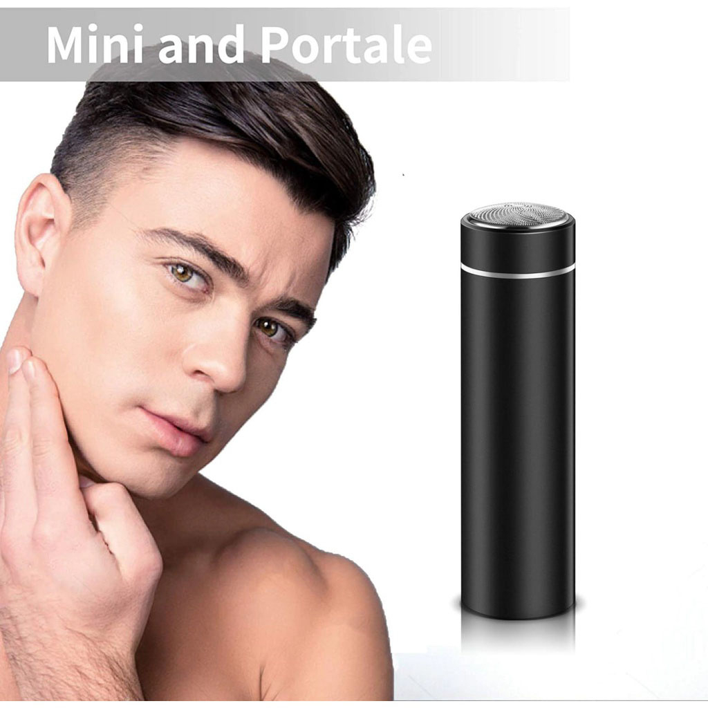 ZILLO Alat Cukur Rambut Mini Portable Mesin Pencukur Kumis Jenggot Razor Shaver Elektrik Charger Cas