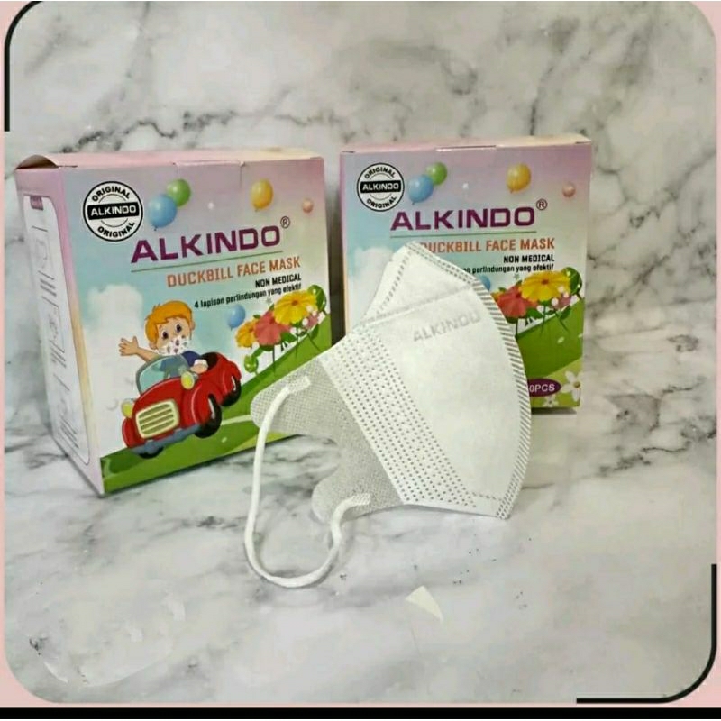 MASKER DUCKBILL ALKINDO ANAK ISI 50 4 ply
