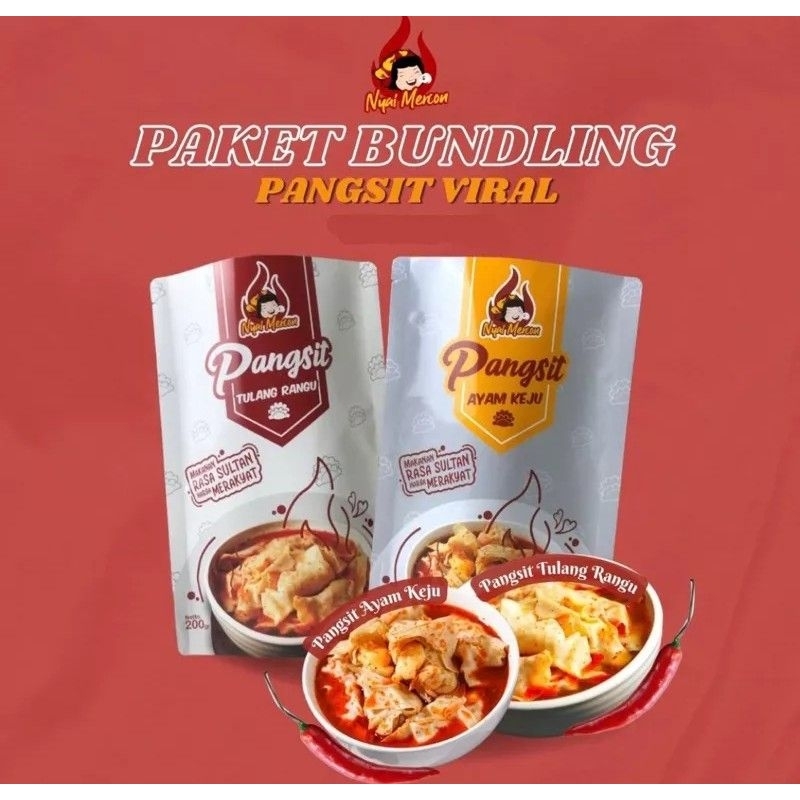 

Nyai Mercon Paket Bundling Pangsit Viral Pangsit Tulang Rangu dan Pangsit Ayam Keju Nyaimercon Pekanbaru