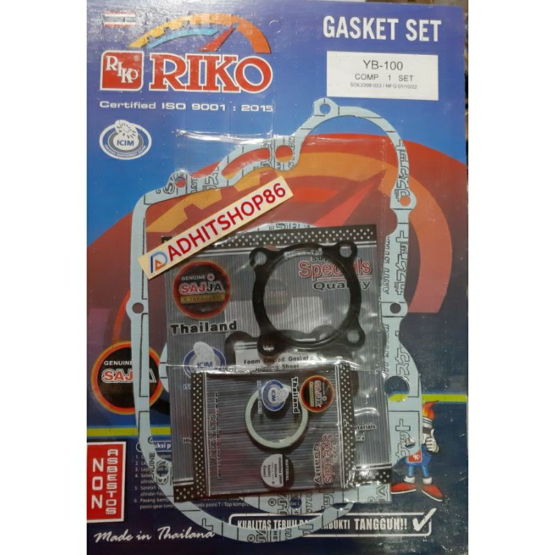 PAKING FULSET L2 SUPER YB 100 L2SN GASKET KIT PERPAK FULSET L2SN L2 SUPER