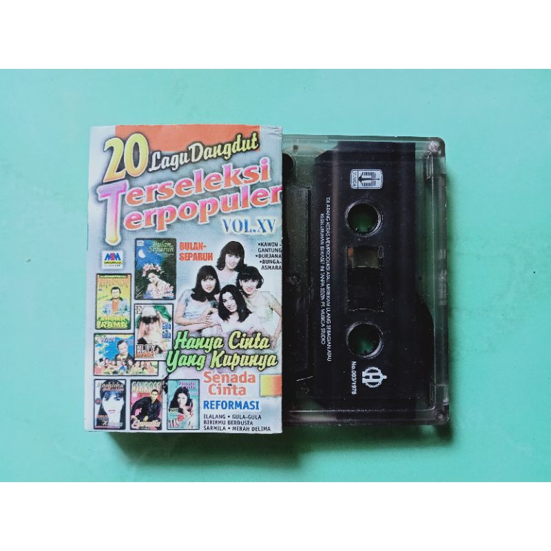 Kaset Pita 20 Lagu Dangdut Terseleksi Terpopuler Vol. XV