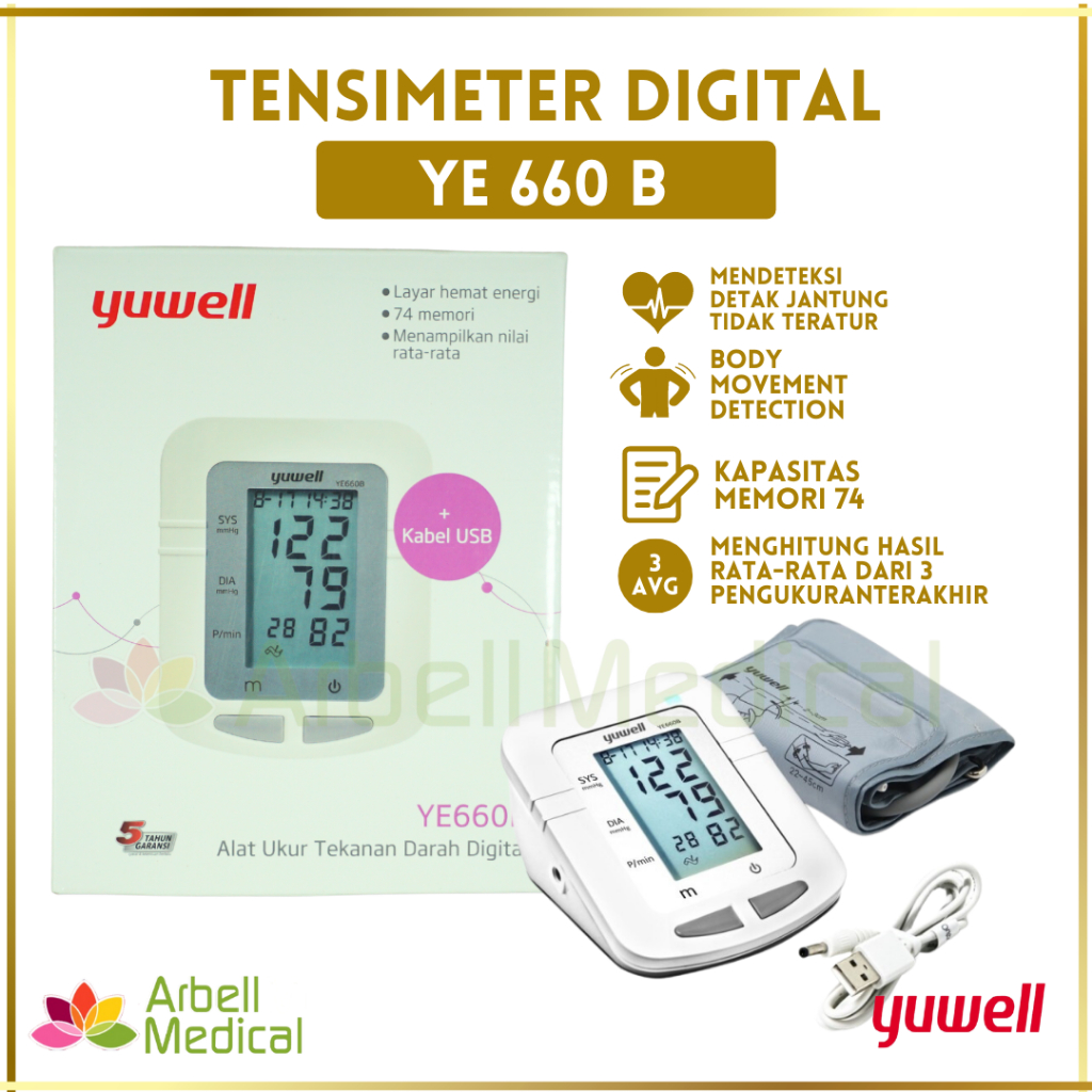 Tensimeter Digital Yuwell YE660 B+USB