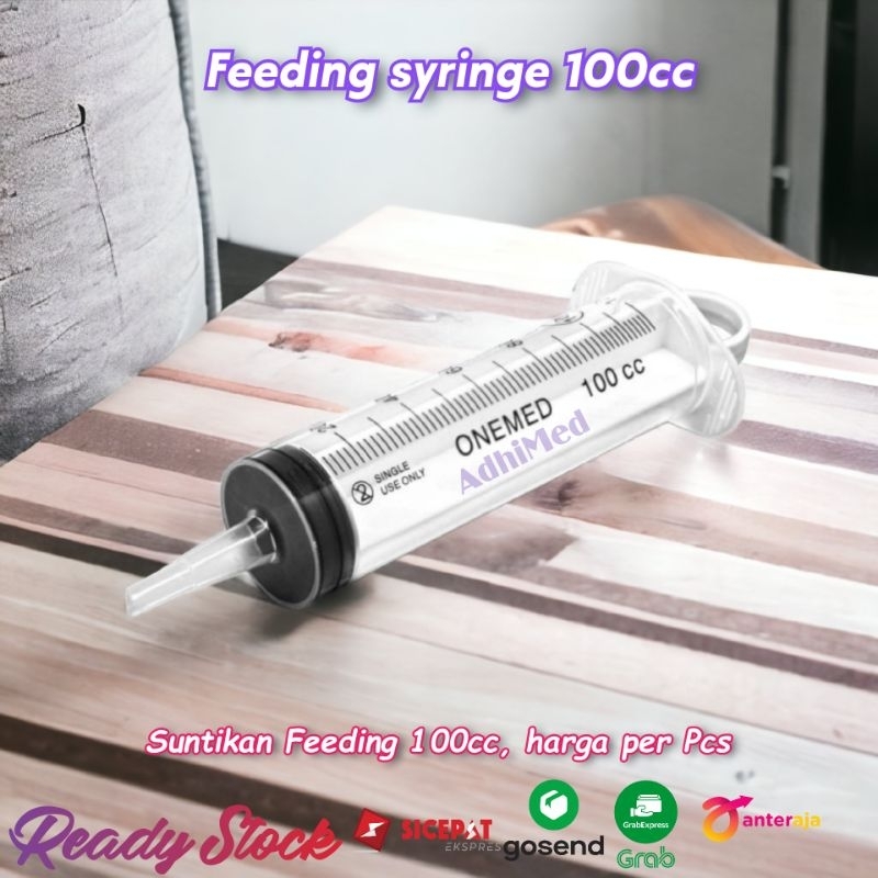 feeding syringe 100cc / suntikan makanan 100cc / feeding syringe 100ml