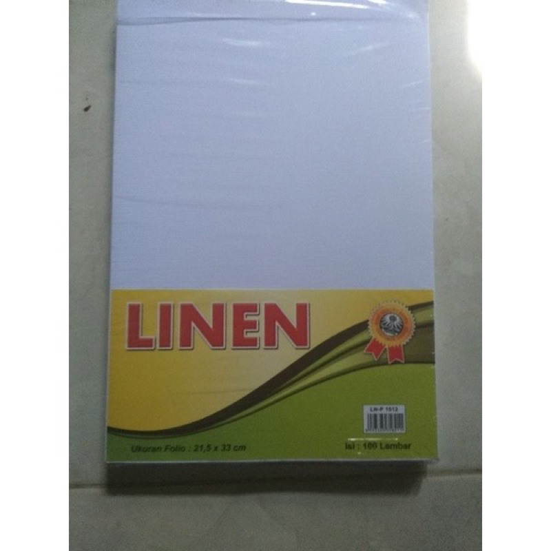 

KERTAS PRINT PIAGAM / SERTIFIKAT LINEN PUTIH A4/F4 ISI 20 LEMBAR
