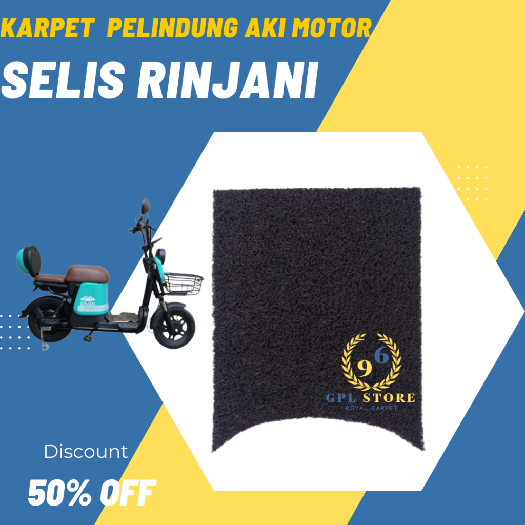 Alas kaki Karpet sepeda motor listrik Selis Rinjani