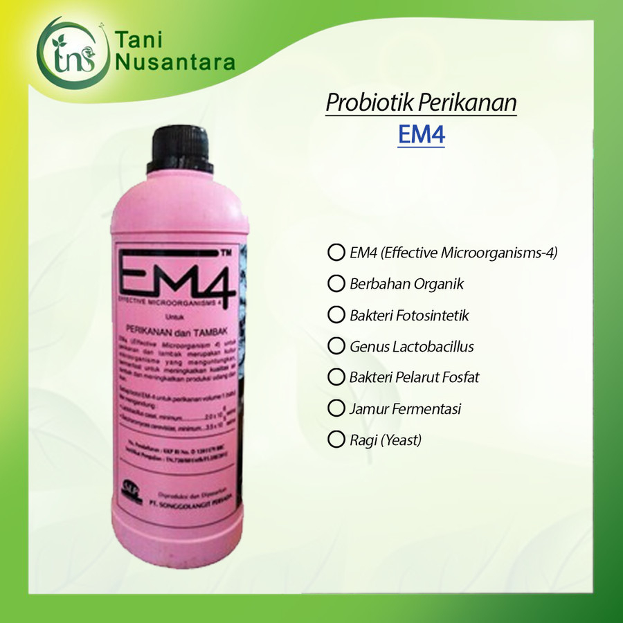 Probiotik Cair EM4 Organik / Probiotik Perikanan Tambak