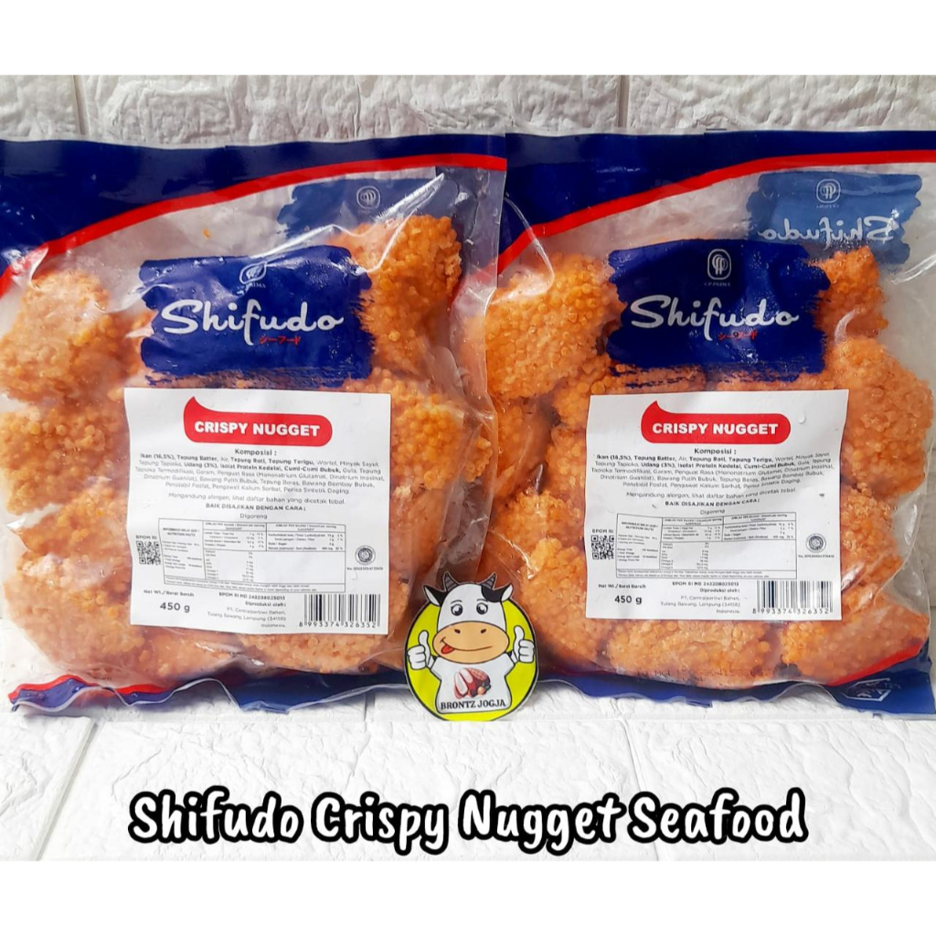 

SHIFUDO CRISPY NUGGET SEAFOOD 450GR - FROZEN FOOD - BRONTZ JOGJA