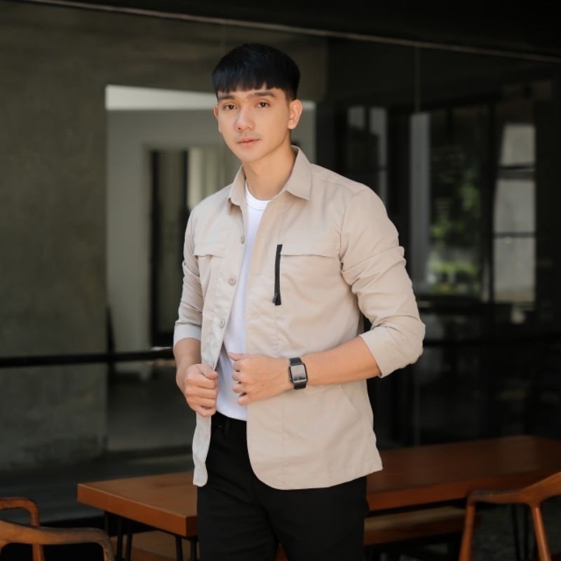 Blazer Pria Casual Basic Terbaru Original Progresman,Kemeja Jaz Pria Casual Out dot,Jas Pria Casual 