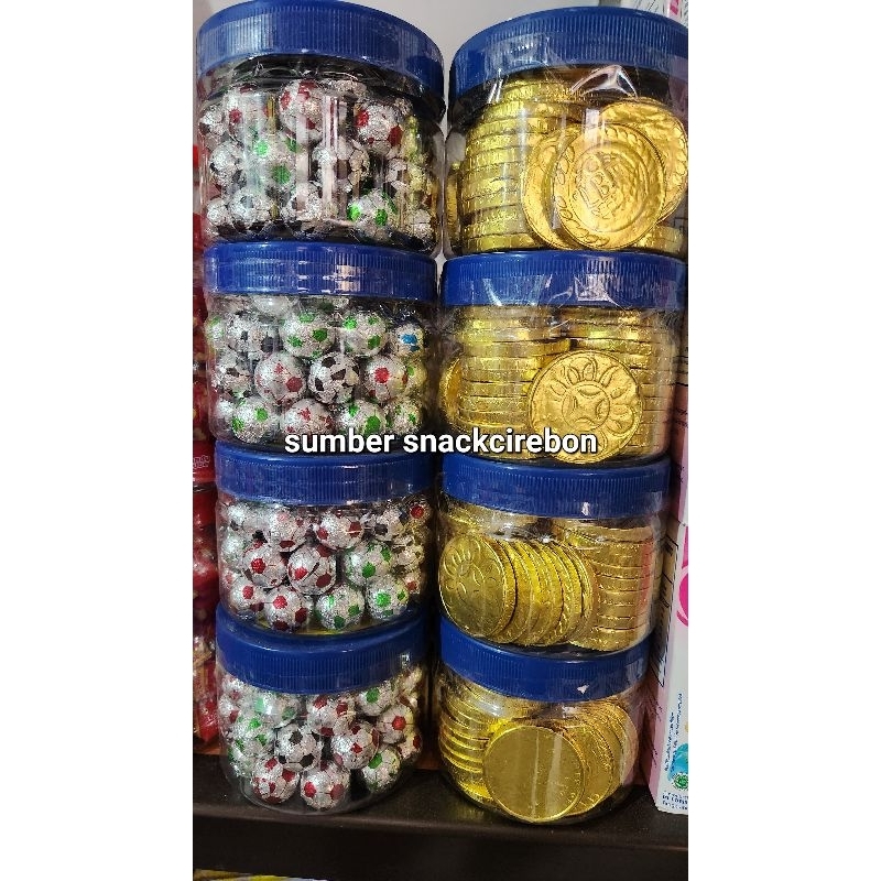 

Vellina coklat coin isi 45 pch/ bola isi 60pch