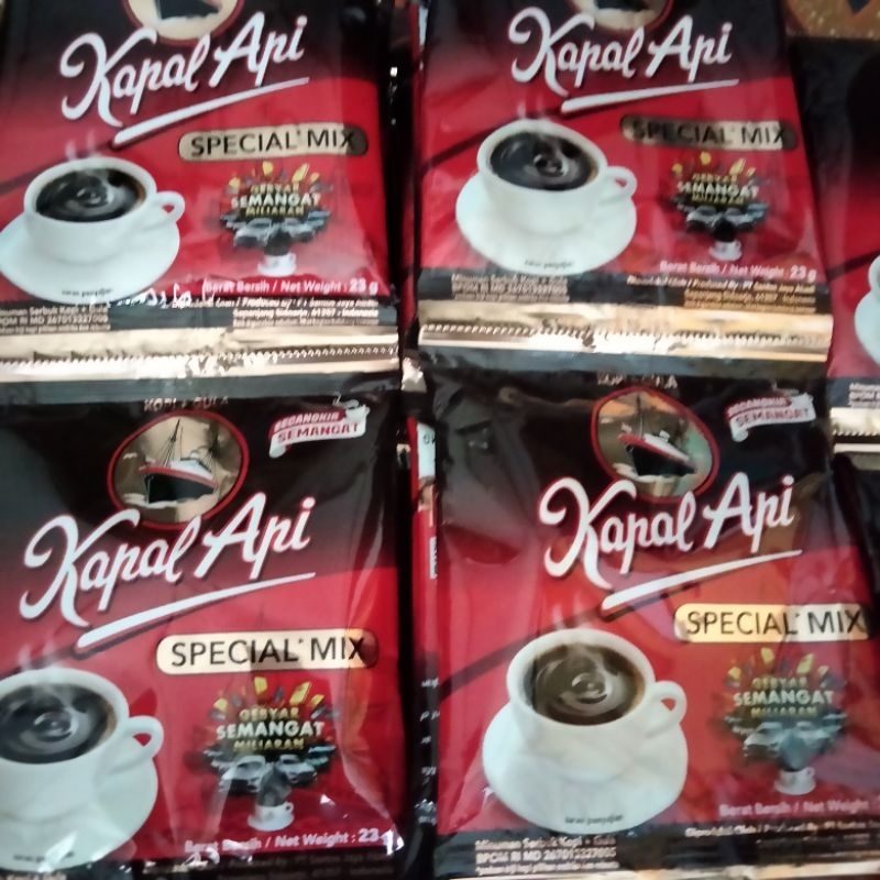 

KOPI KAPAL API SPECIAL MIX 25gr | PER RENTENG (ISI 10 PCS)