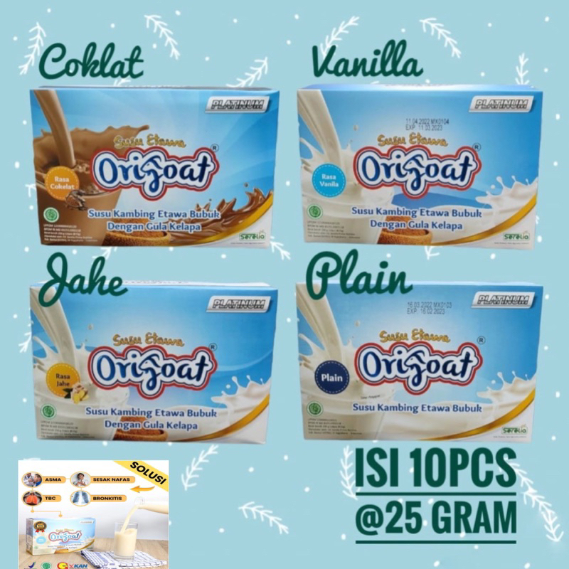 

SUSU KAMBING ETAWA PLATINUM ORIGOAT ORIGINAL SUSU KAMBING ETAWA PREMIUM