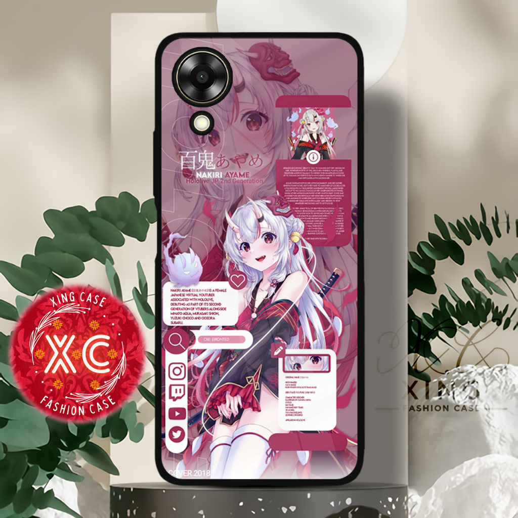|AN32| XING CASE OPPO A17 A17K GLOSSY KILAU EFEK KACA | CASE HP CUSTOM SOFTCASE HARDCASE | CASING HP