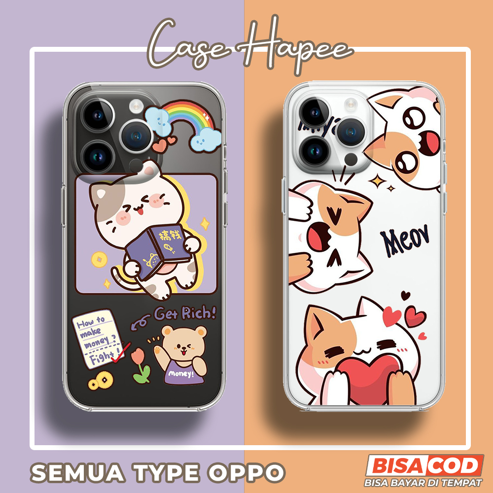 Case Oppo Reno 6 4G Reno 7 4G Reno 8 4G Reno 8T 4G Reno 8T 5G Case Hp Oppo Reno 6 4G Reno 7 4G Reno 8 4G Reno 8T 4G Reno 8T 5G [CAT] Premium CASE HAPEE Casing Hp Oppo Softcase Oppo Clear Case Bening Transparan Custom Case Aesthetic Kesing Hp Lucu Silikon