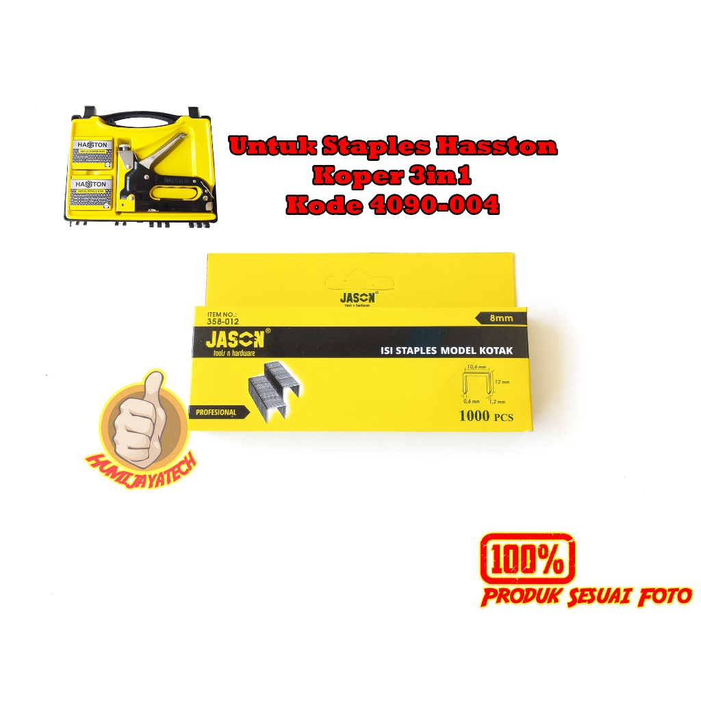 

Isi Staples Tembak 8mm Jason / Isi Gun Tacker Ukuran 8mm