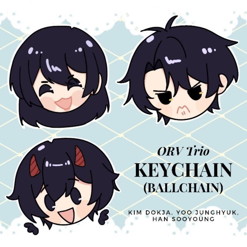 ORV Trio Ball Keychain || Omniscient Readers Viewpoint Fanmerch