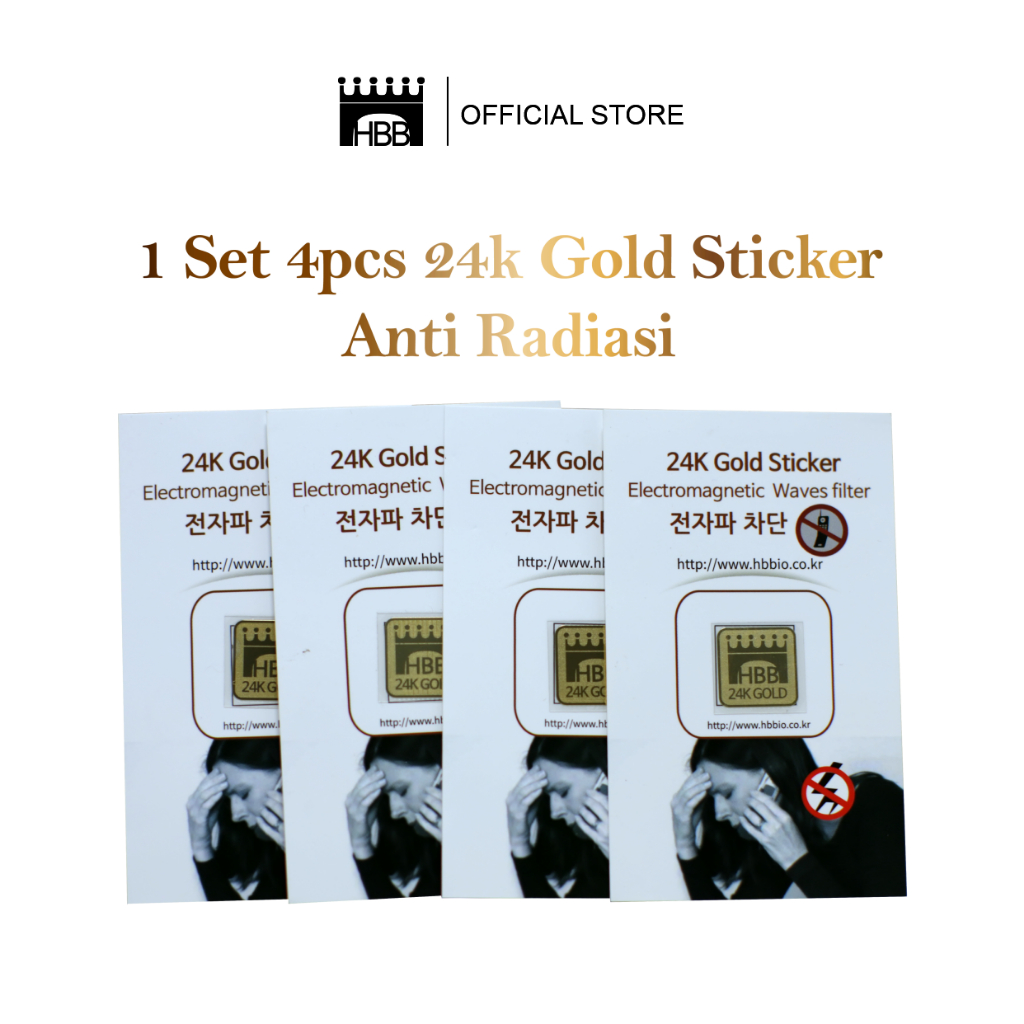 Stiker Emas Habibi Anti Radiasi Smartphone 24K Gold - HBB Shop