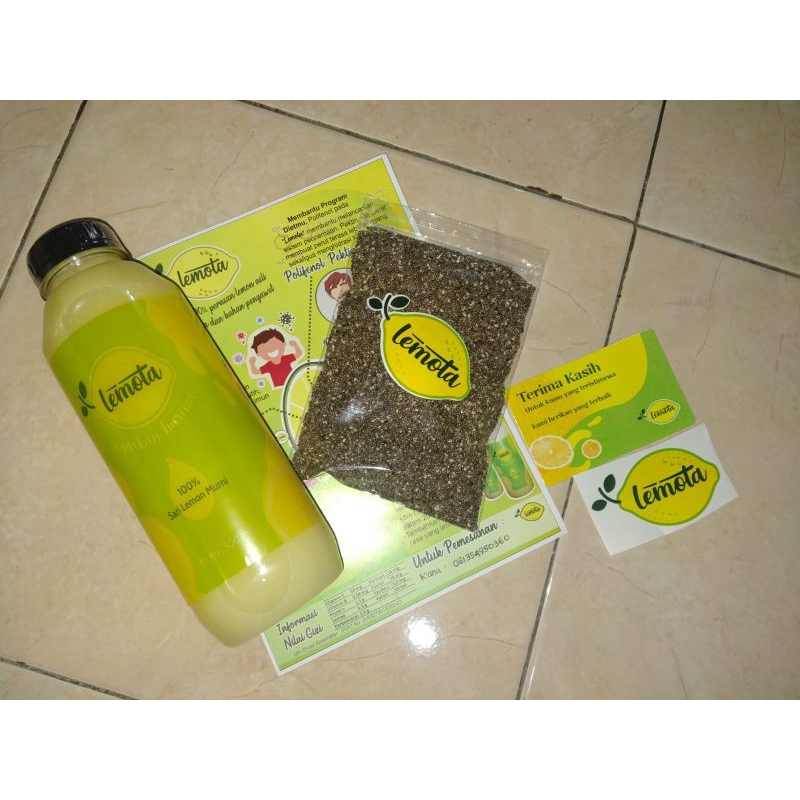 

[PAKET HEMAT] LEMOTA 500ml + CHIA SEED 100g