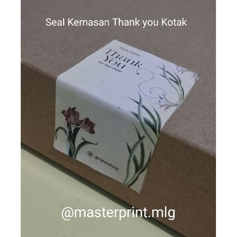 

[mp24] 25pcs Stiker Thank You Seal Box Seal Thankyou Kotak Stiker Ucapan Terima Kasih Segel Box