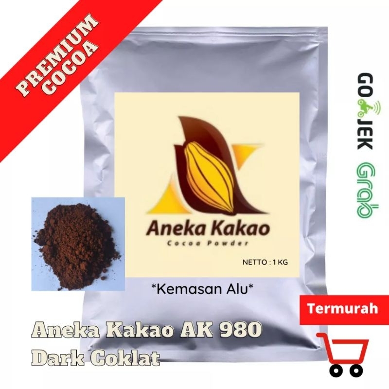 

ANEKA KAKAO COCOA POWDER AK 980 DARK COKLAT 1 kg / 500 g coklat bubuk