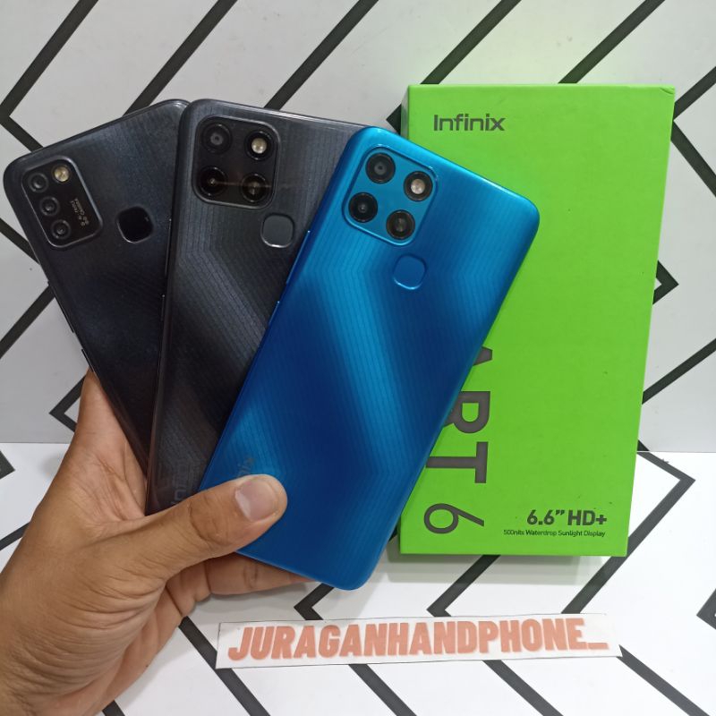 Infinix Smart 6 NFC 3/64GB 2/32GB HP Second Seken Bekas Fullset