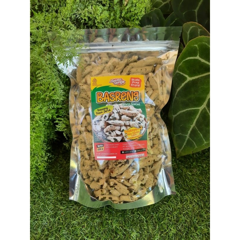 

Basreng Viral Bawang daun jeruk kemasan 450 g