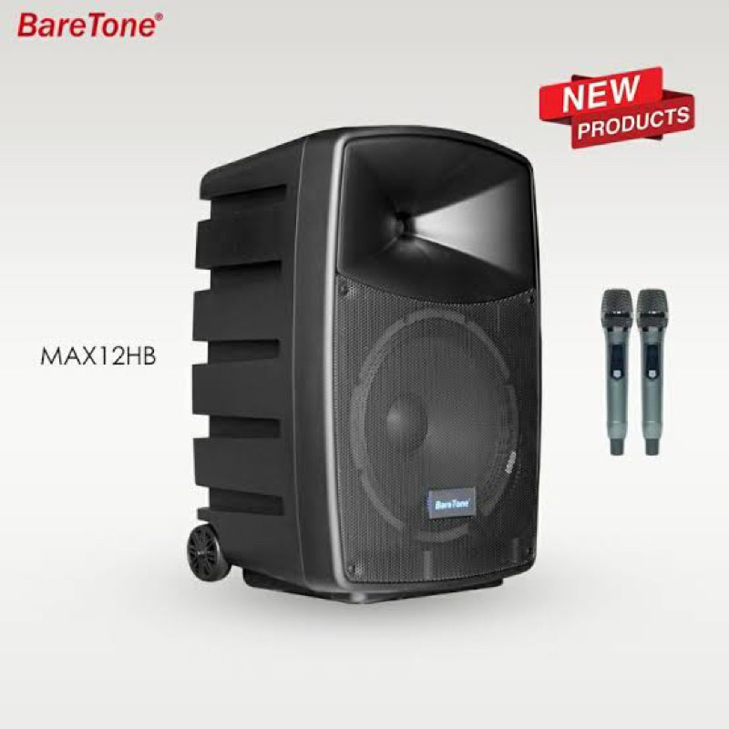 BARETONE SPEAKER PORTABLE 12 inch BARETONE Max 12 HB Baretone Portable Speaker Baretone Max12 Hb Bar