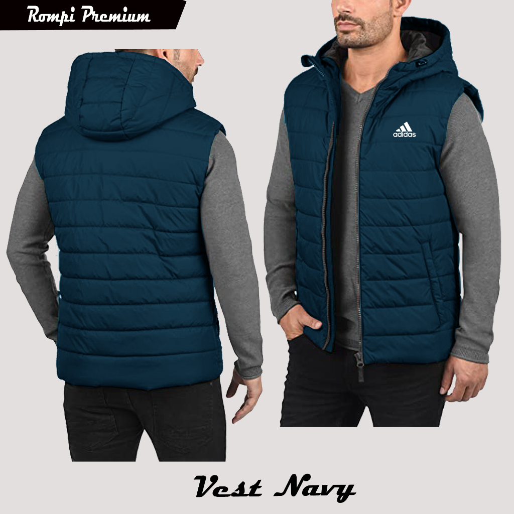 (COD) Jaket Rompi Hiking Kupluk Logo ADDS Terbaru Original - KAMI MELAYA REQUES