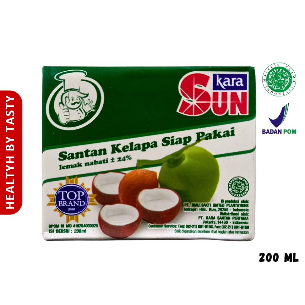 

Sun Kara Santan Kelapa 200ml Santan Kelapa Kotak Siap Pakai 200 ml