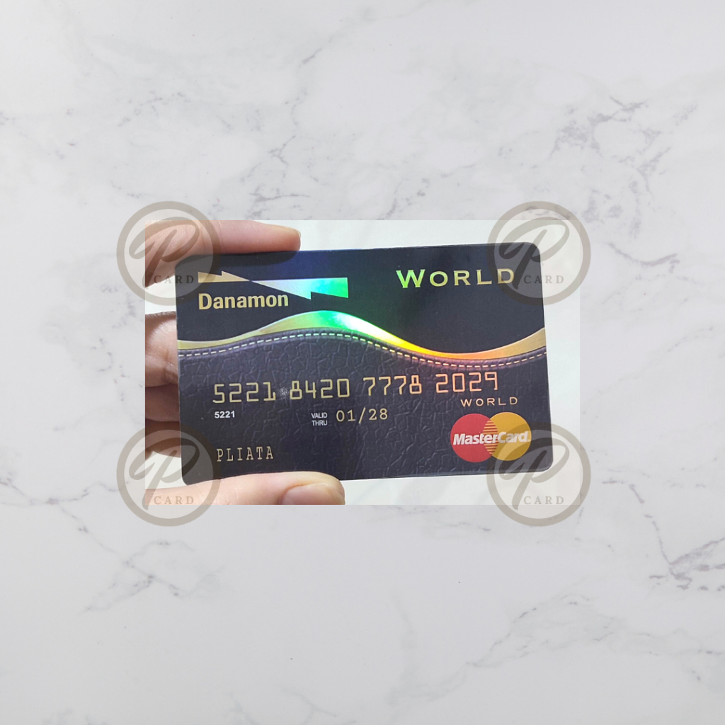 

[FAKE] Danamon World Hologram Card Sticker - Card Cover Skin Sticker - PLIATA Stiker Kartu ATM, E-Money, E-Toll