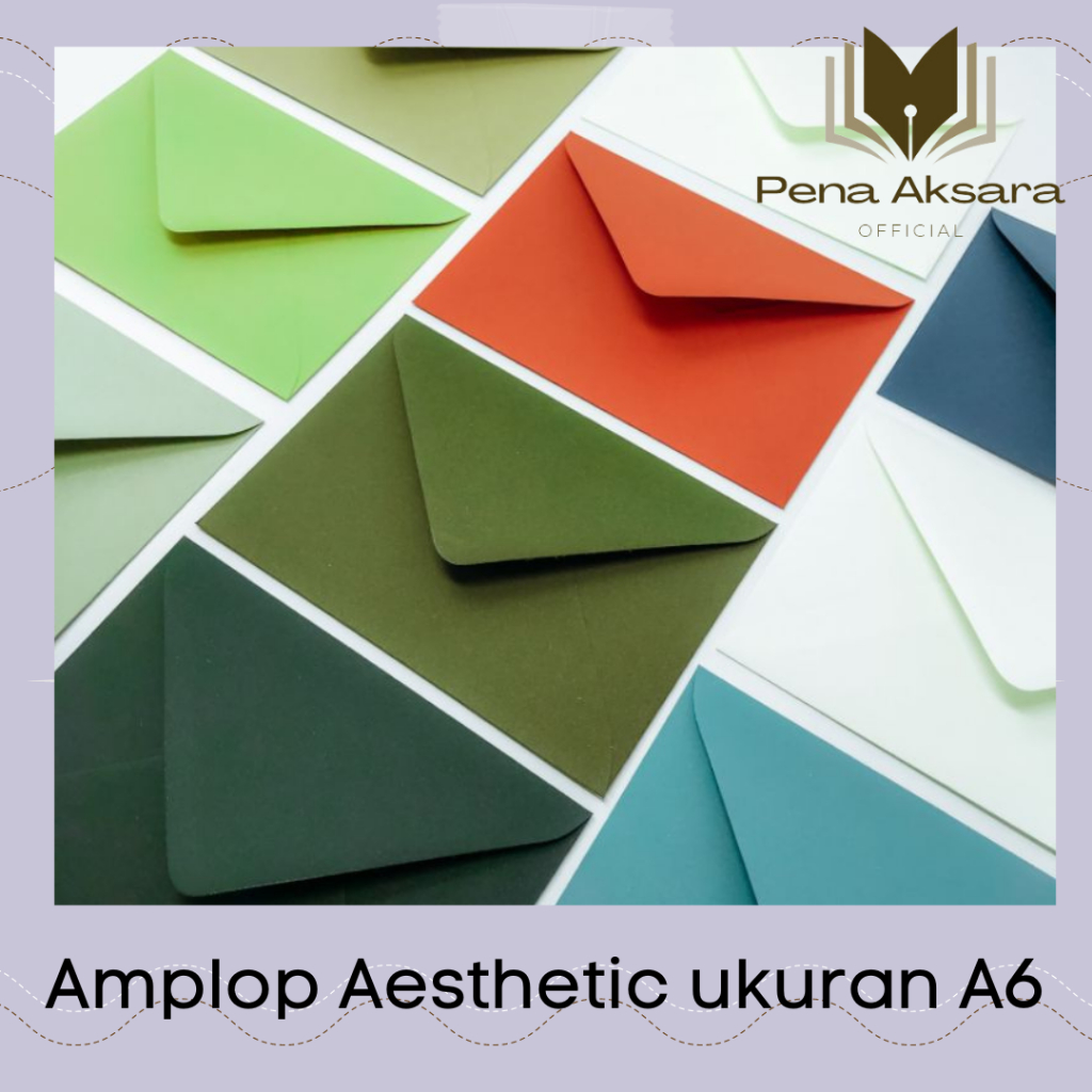 

AMPLOP VINTAGE AESTHETIC UKURAN A6 10,5x15cm AMPLOP WARNA WARNI MURAH