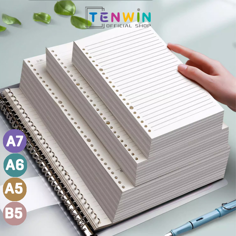 

kertas binder A5 aesthetic kertas binder B5 Kertas A5/B5 Binder a7 Notebook refill Loose Leaf Isi Kertas Binder A6 Kertas - Tenwin