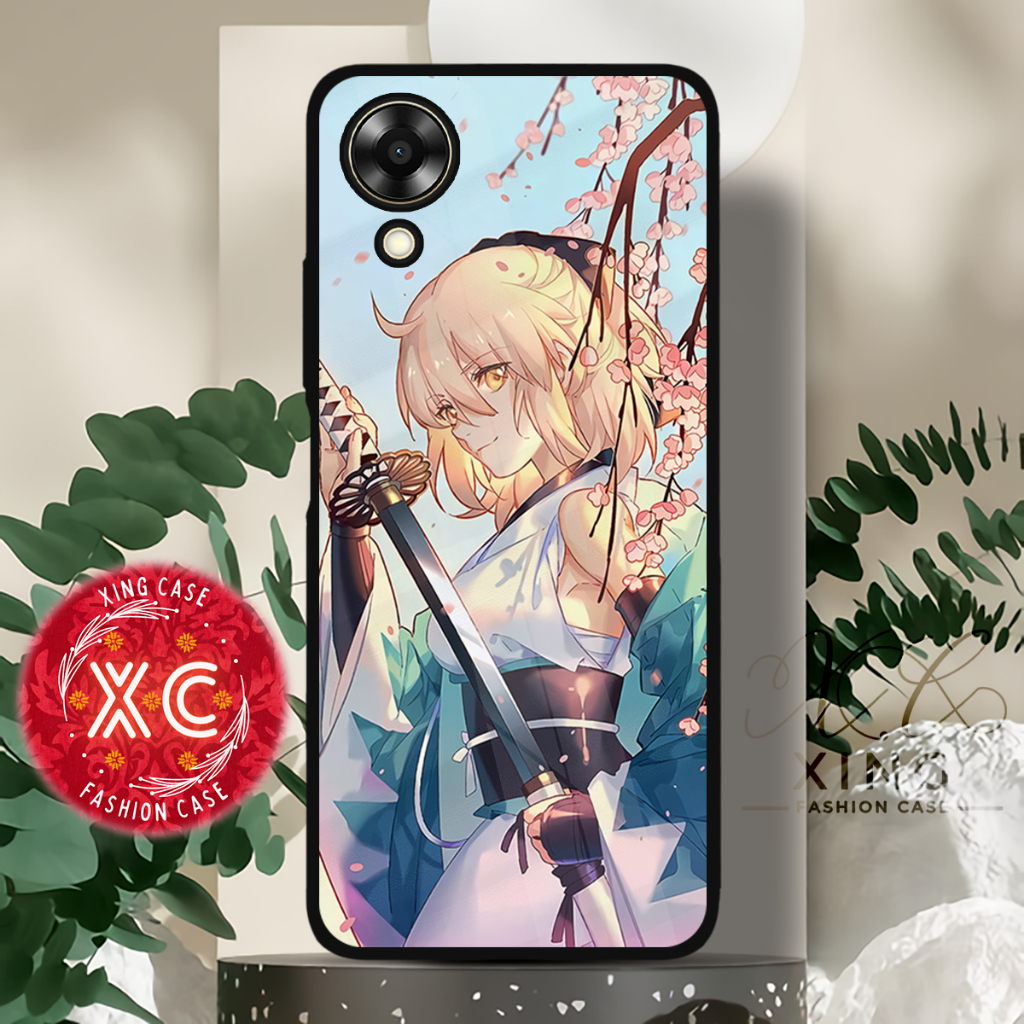 |EZ12| XING CASE OPPO A17 A17K GLOSSY KILAU EFEK KACA | CASE HP CUSTOM SOFTCASE HARDCASE | CASING HP