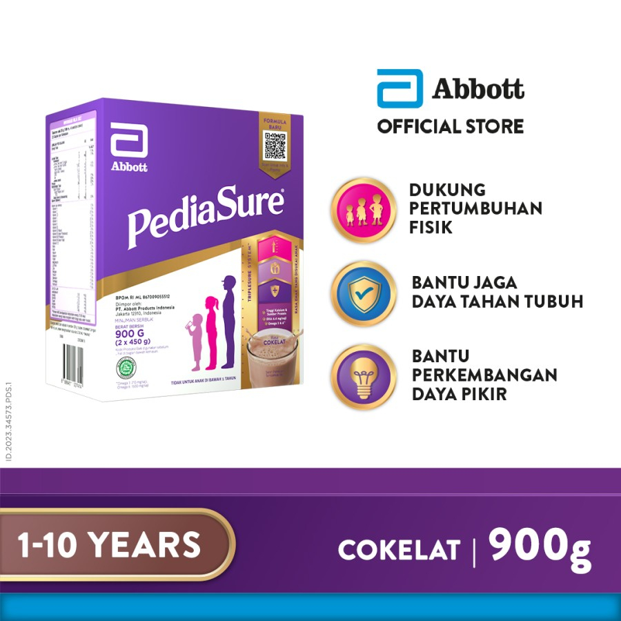 

PediaSure Cokelat 900gr - Susu Anak Pertumbuhan Usia (1-10th) Abbott