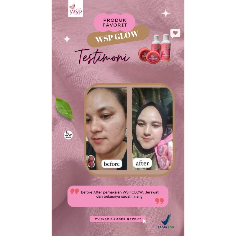 WSP Glow SKINCARE BPOM ORI 100%