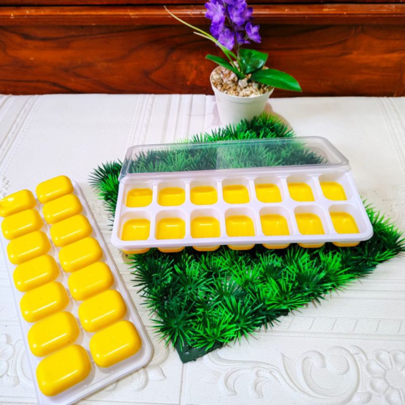 cetakan es batu silikon 14 kotak/cetakan 14 kotak/ cetakan tutup/cetakan es batu