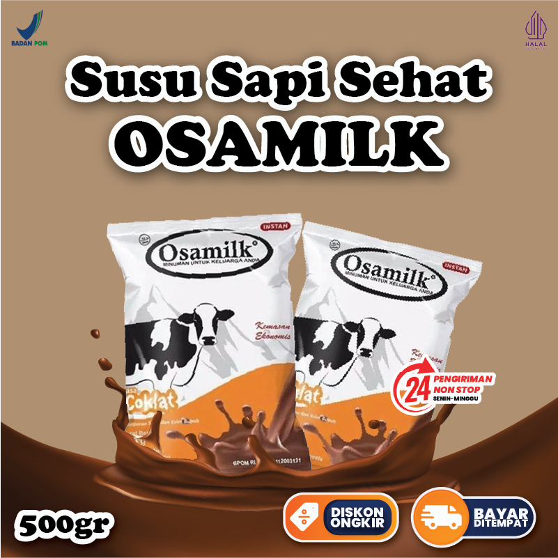 

Osamilk Cokelat Susu Sapi Bubuk 500gr