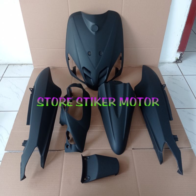 COVER FULL BODY HALUS YAMAHA MIO SPORTY HITAM DOFF