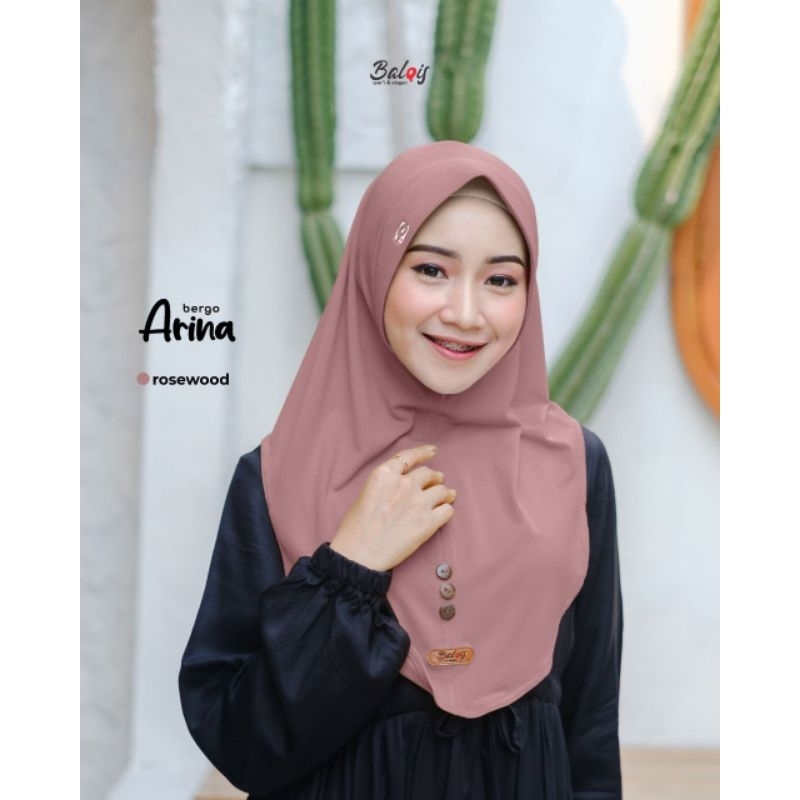 Arina best seller bahan Jersey ORI Balqis hijab