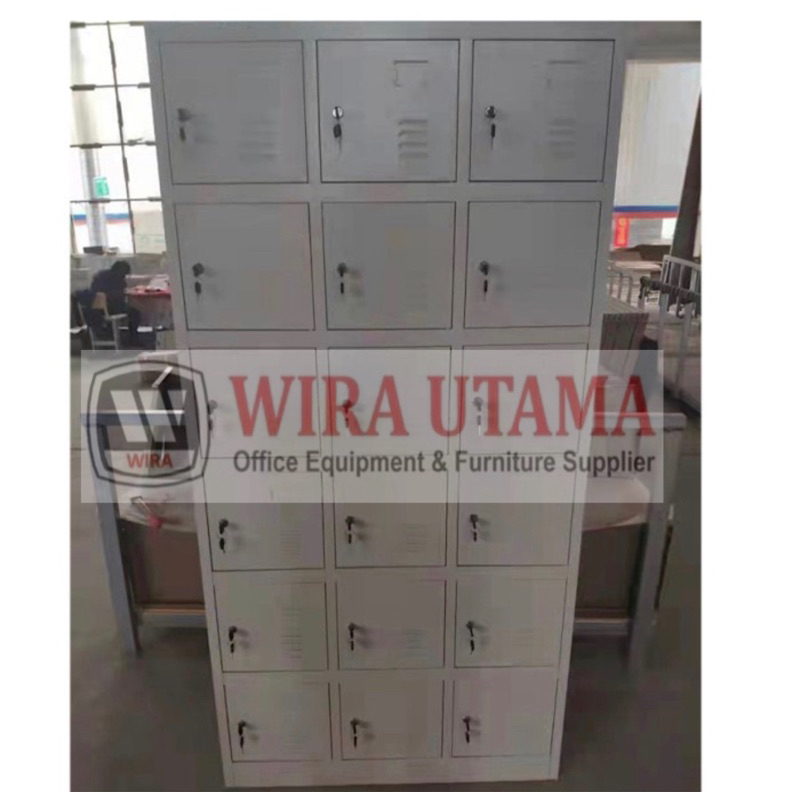 Loker Besi 18 Pintu / Loker Karyawan 18 Pintu / Loker Staff 18 Pintu / Lemari Arsip Karyawan 18 Pint