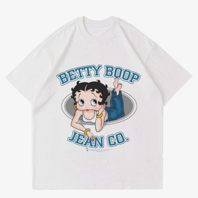 TSHIRT VINTAGE ART BETTY BOOP JEANS | BAJU KAOS VINTAGE ART BETTY BOOP JEANS UNISEX