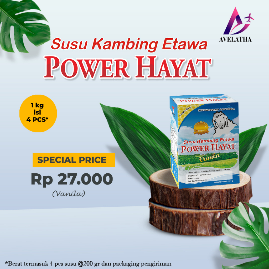 

Susu Kambing Etawa Power Hayat 200 gr - Vanila