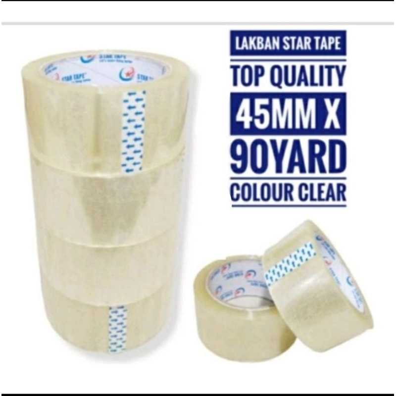 

Lakban Bening Clear Coklat Cokelat 90 Yard BC 45mic