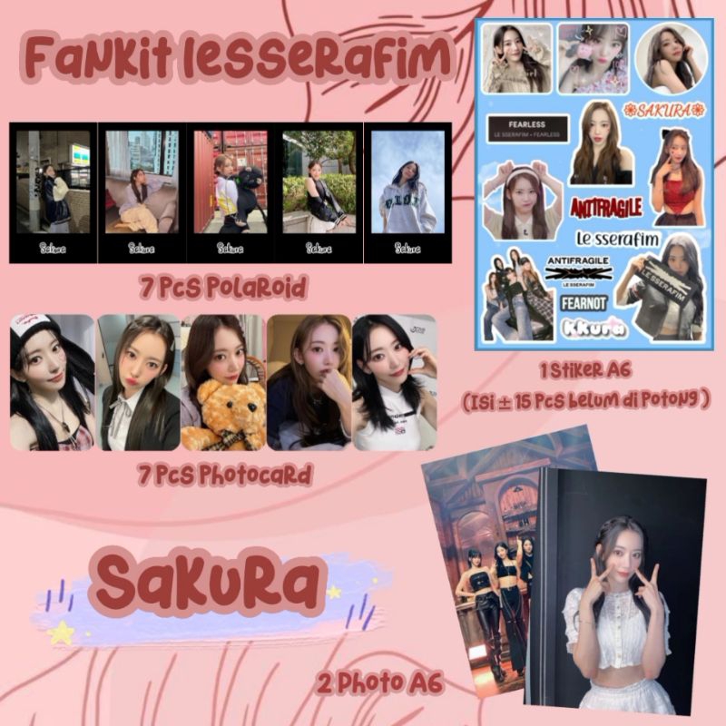 Fankit LESSERAFIM / FANKIT KPOP / FANKIT LESSERAFIM / LESSERAFIM