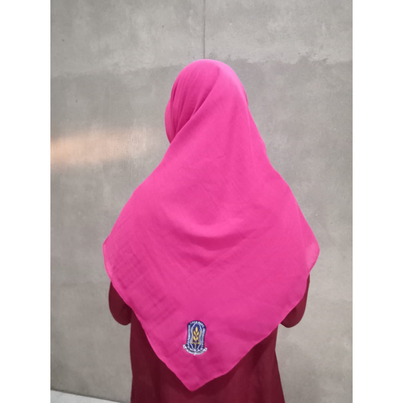 Kerudung Resmi Persagi Jilbab Persagi Kerudung Pink Persagi