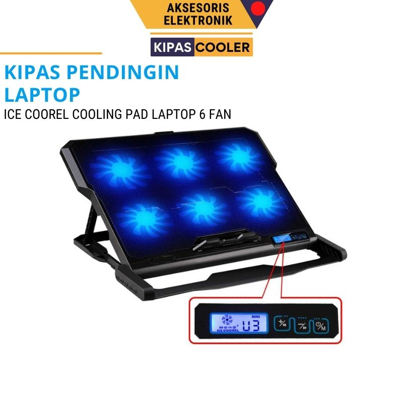 Kipas Pendingi Laptop Cooling Pad Laptop 6 Kipas