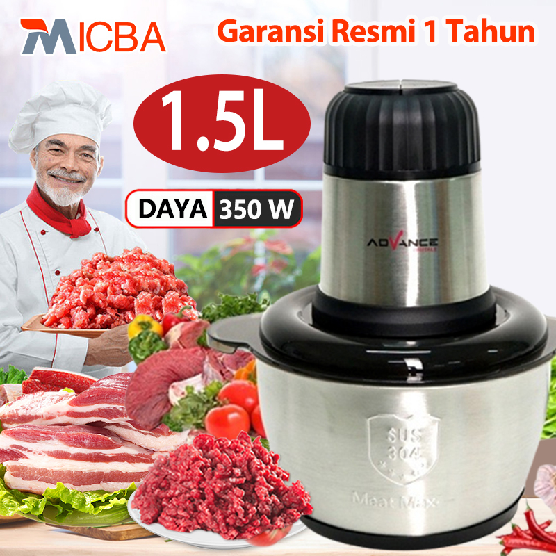 Blender Daging Stainless 1,8L Liter Mitochiba Penggiling Sayur Buah-Buah Meat Chopper Ukuran Besar 3