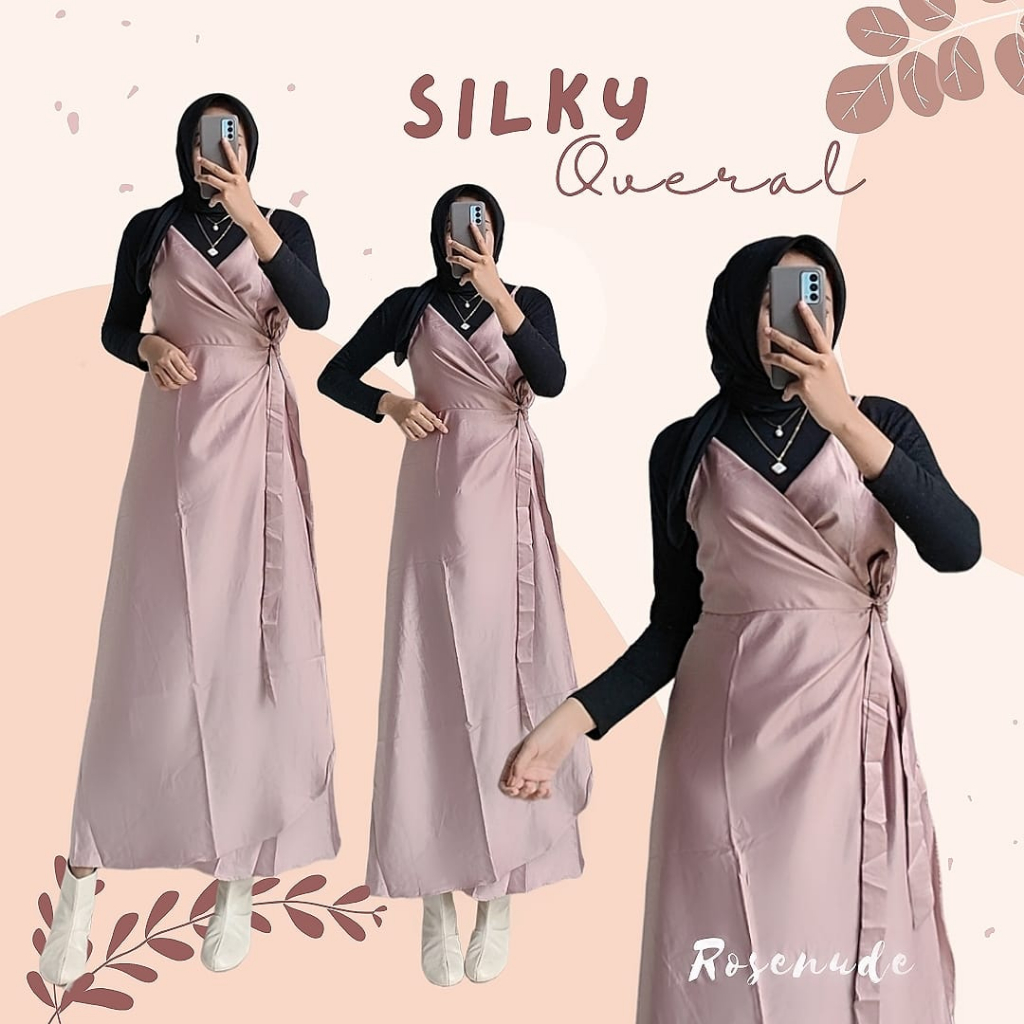 CUCI GUDANG Dress Overall Silky / Dress Pesta / Dress Kondangan / Gaun Pesta / Gaun Kondangan / Dres